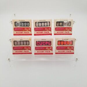 Hello Love Accent Pack Lot of 6 Press-On Nails Collection 1923, 1964, 1983, 2003